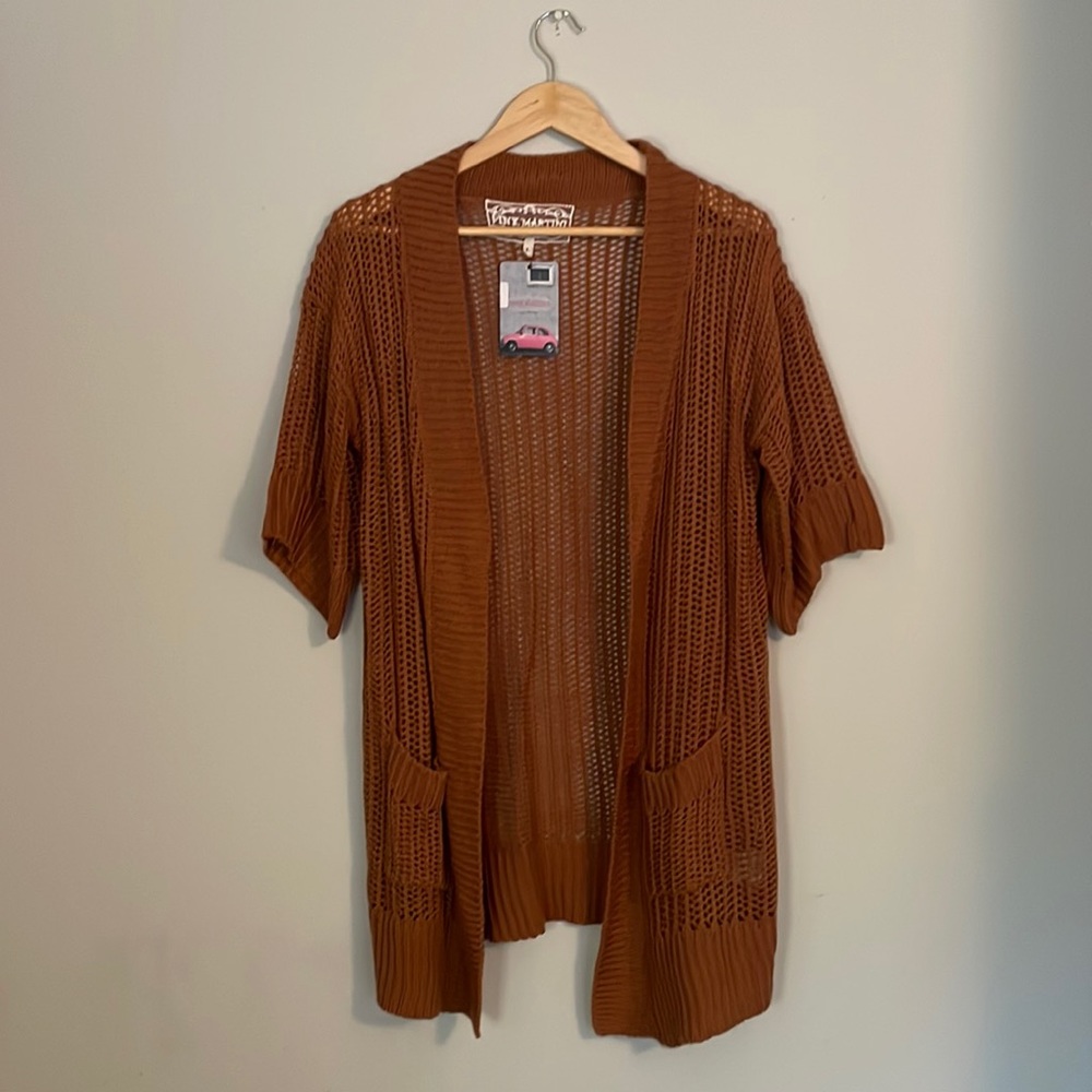 Pink Martini Front Pocket Tunic Sweater NWT